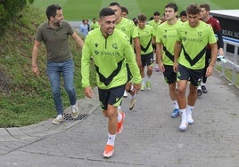 Martin Merquelanz durante un entrenamiento en Zubieta