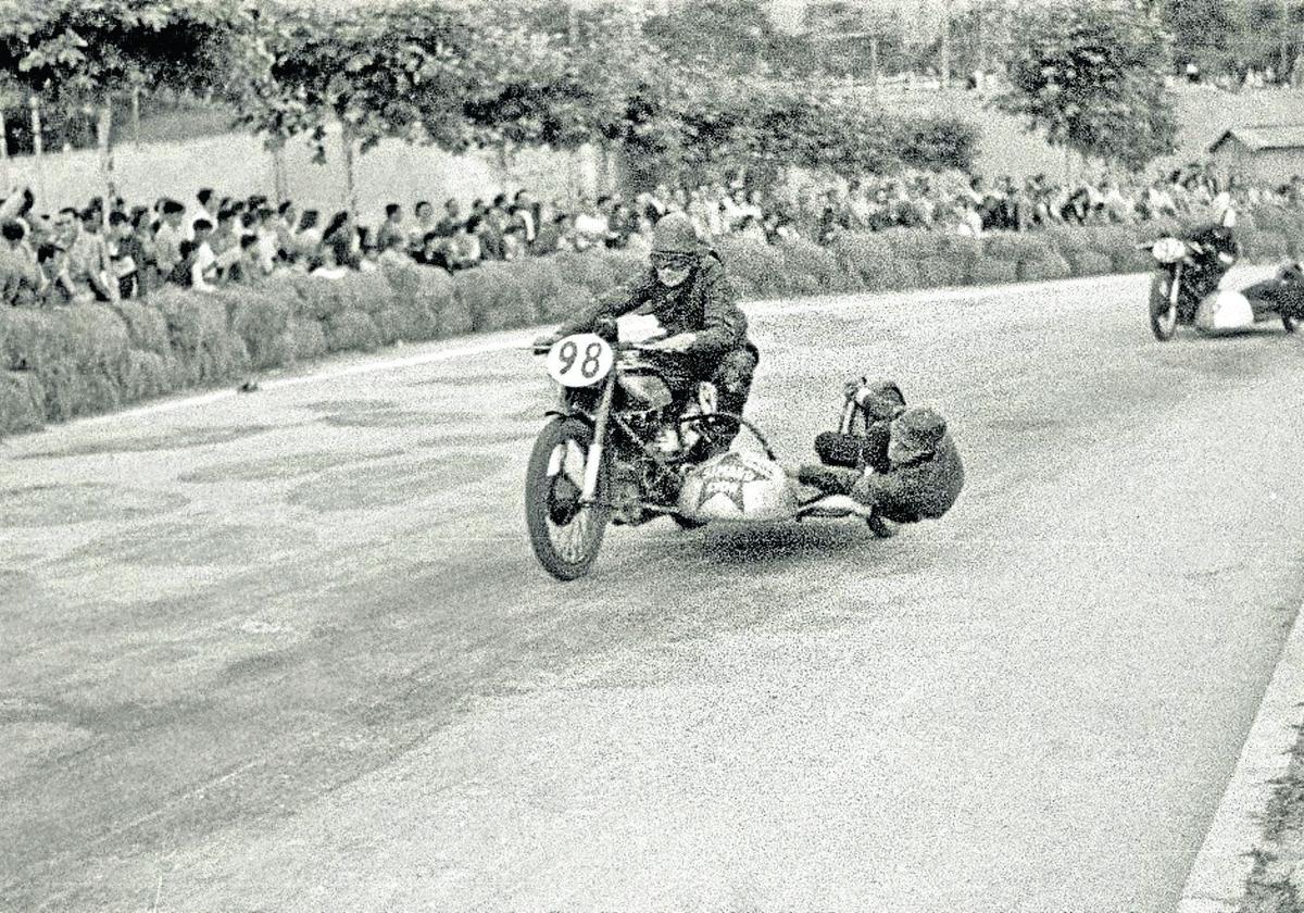 Las carreras de sidecars eran las más espectaculares