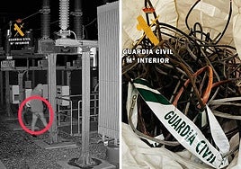 Dos detenidos por 30 robos de cable de cobre en subestaciones eléctricas navarras