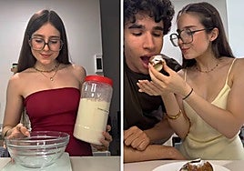 Roro Bueno junto a su novio en algunos videos que sube a redes.