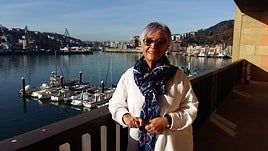 Izaskun Gómez, en Pasaia en 2021.