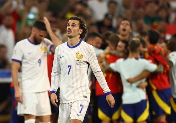 Antoine Griezmann, después del partido de la Eurocopa que Francia perdió contra España.