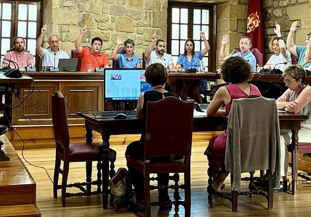 Votación en la que se aprobó la propuesta presentada en el pleno de julio.