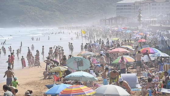 El interior de Gipuzkoa se cuece a casi 40º y la alerta se amplía hasta el martes