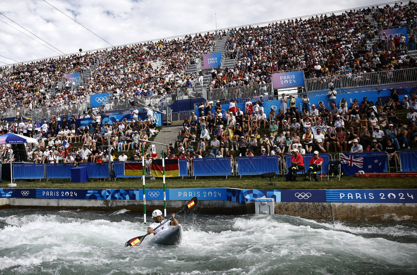 Adiós a la medalla en K1 eslalon