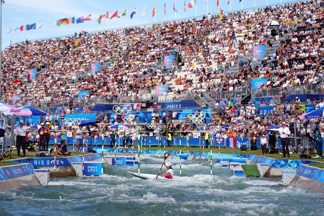 Adiós a la medalla en K1 eslalon