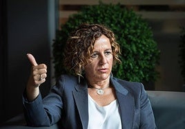 La presidenta de Confebask, Tamara Yagüe, en una entrevista