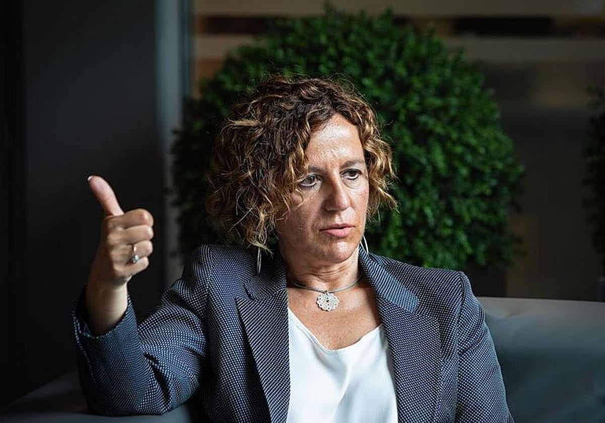 La presidenta de Confebask, Tamara Yagüe, en una entrevista