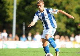 Antoine Griezmann durante un partido de su primera pretemporada con la Real Sociedad, en agosto de 2009.