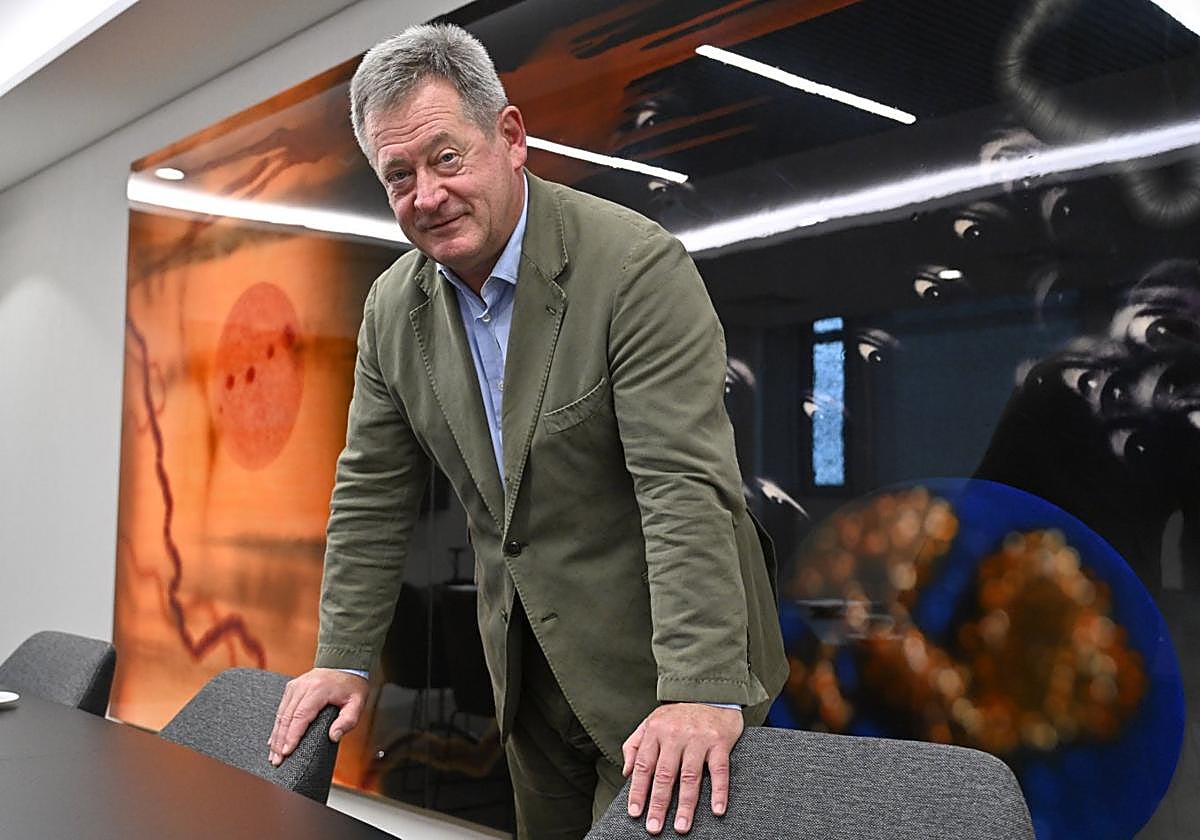 El consejero de Seguridad, Bingen Zupiria, en las instalaciones de El Diario Vasco.