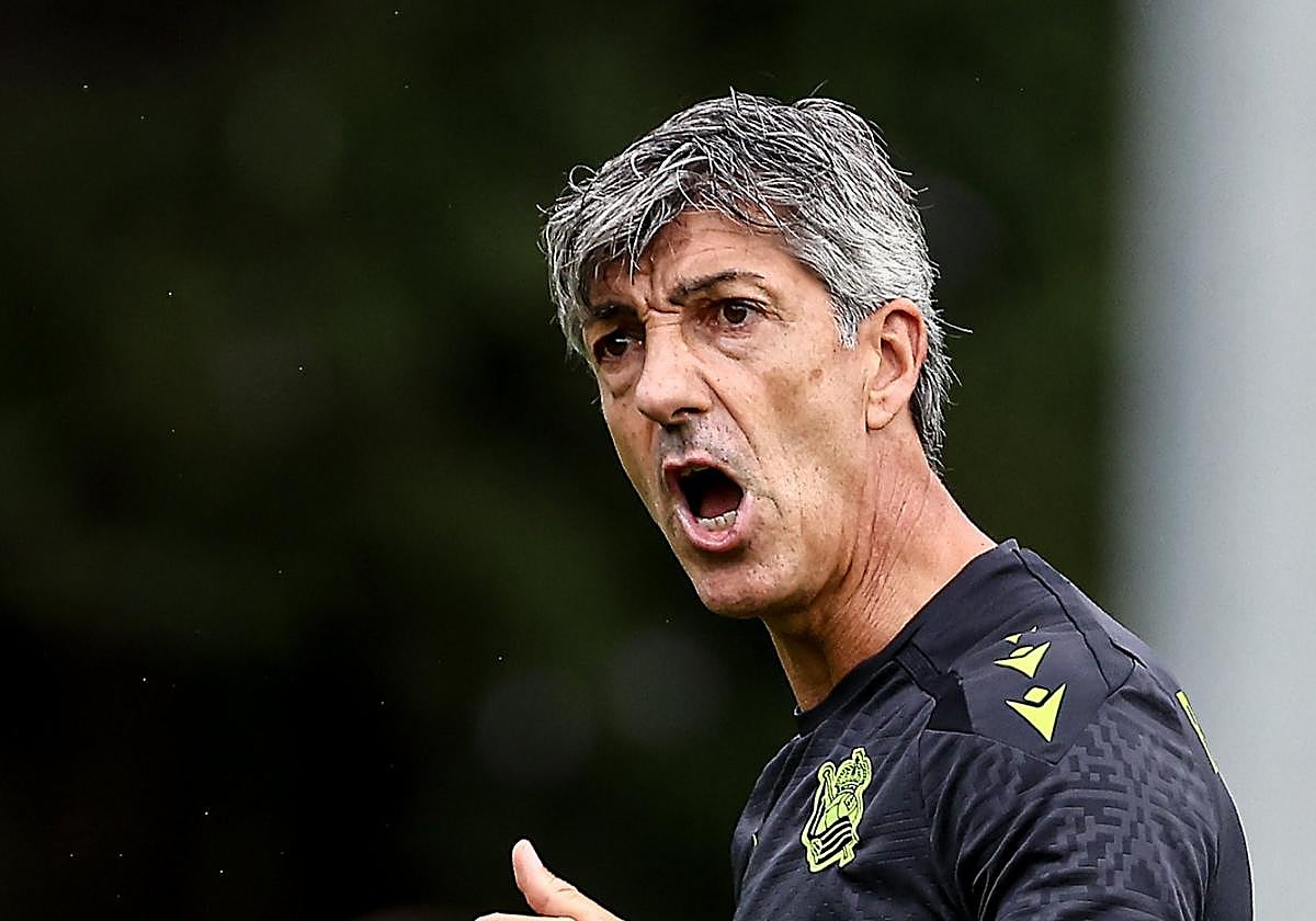 Imanol, ayer en Zubieta.