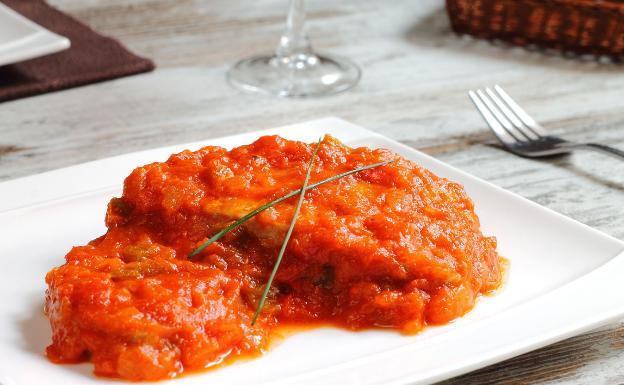 Receta de bonito con tomate