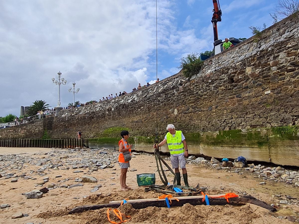 Un tesoro arqueológico al descubierto de los bañistas