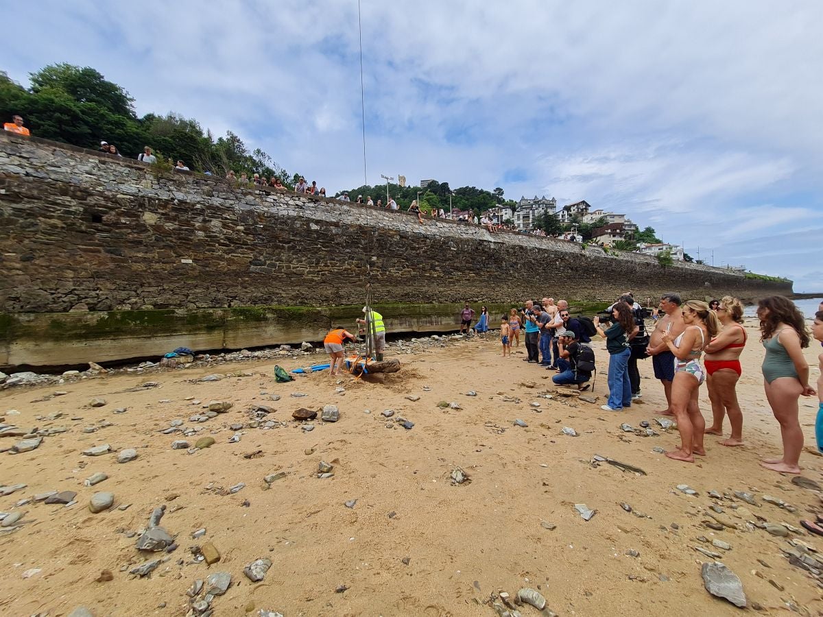 Un tesoro arqueológico al descubierto de los bañistas