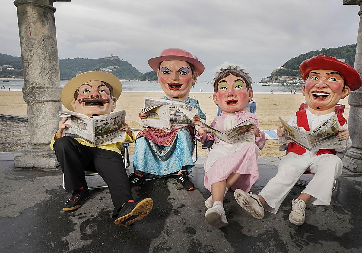 Los gigantes de Semana Grande ya están preparados para ocho días de fiestas.