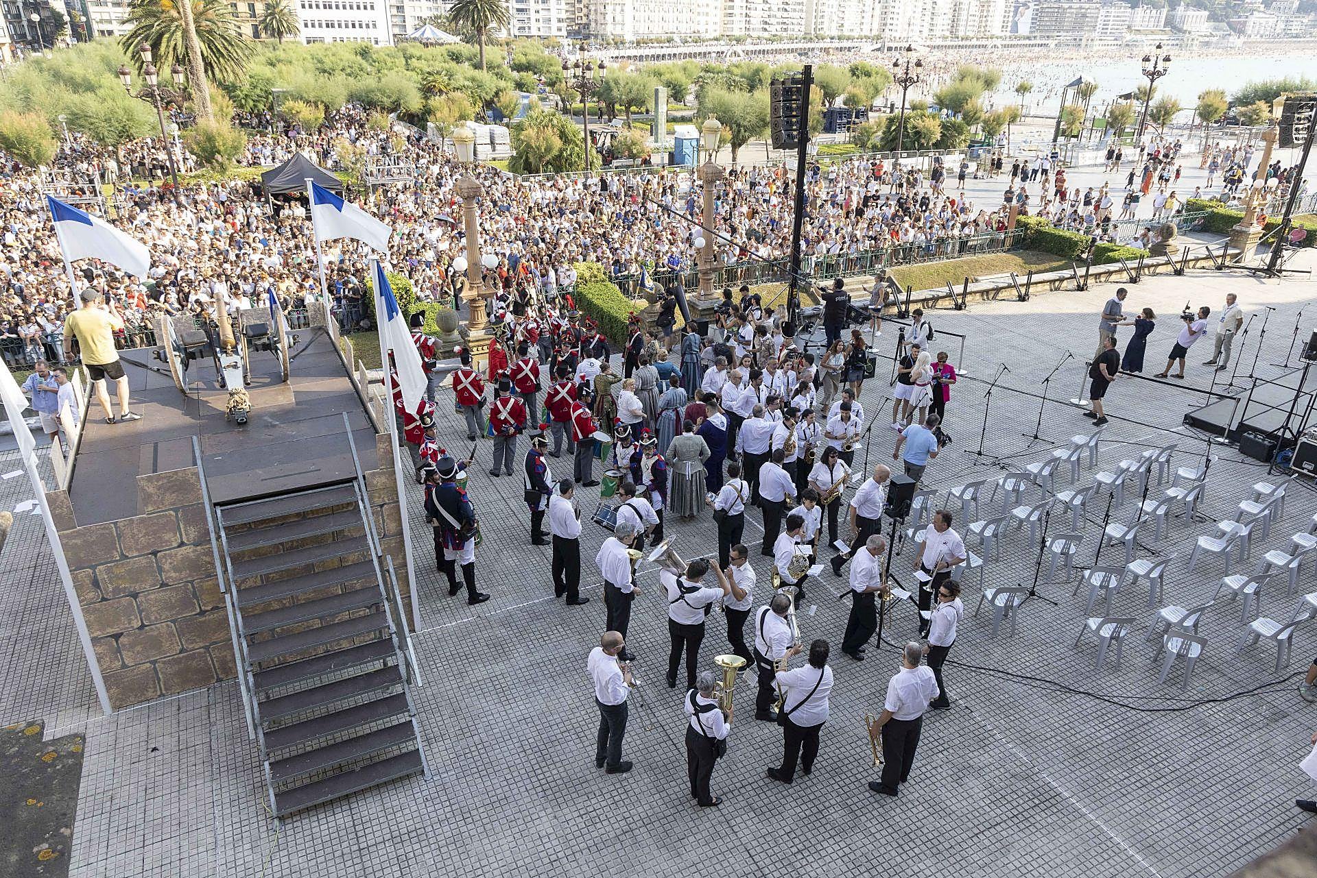 Las mejores imágenes del Cañonazo donostiarra