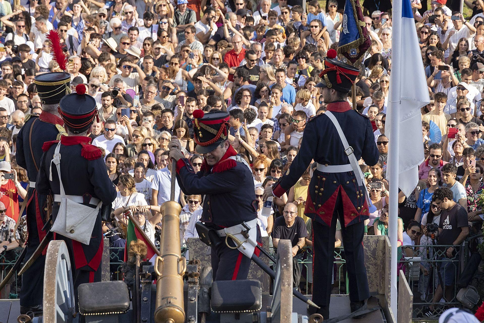 Las mejores imágenes del Cañonazo donostiarra
