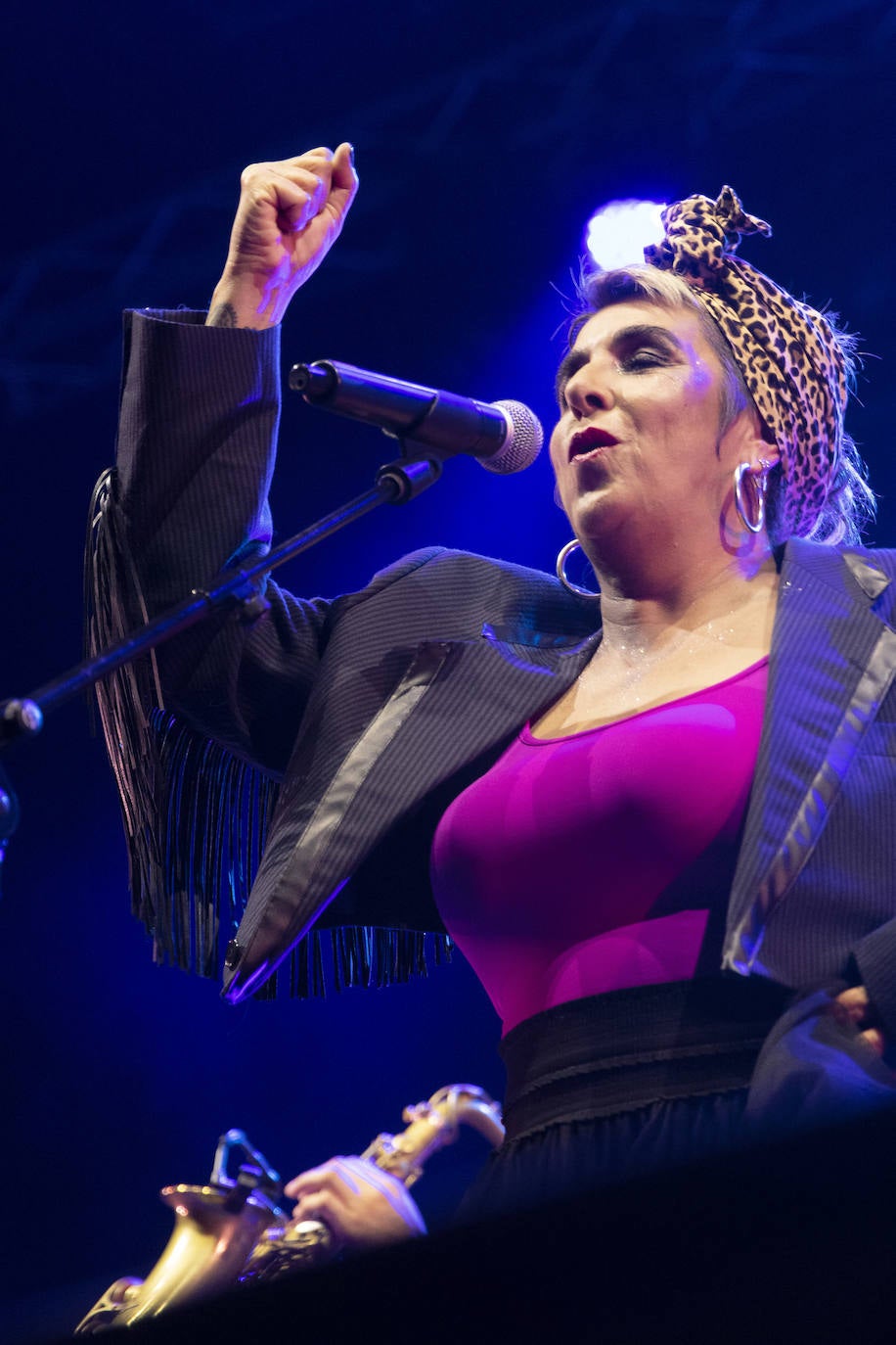 Las mejores imágenes del concierto de Amparanoia en Sagüés