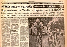 Página de El Diario Vasco informando del inicio de la Vuelta a España.