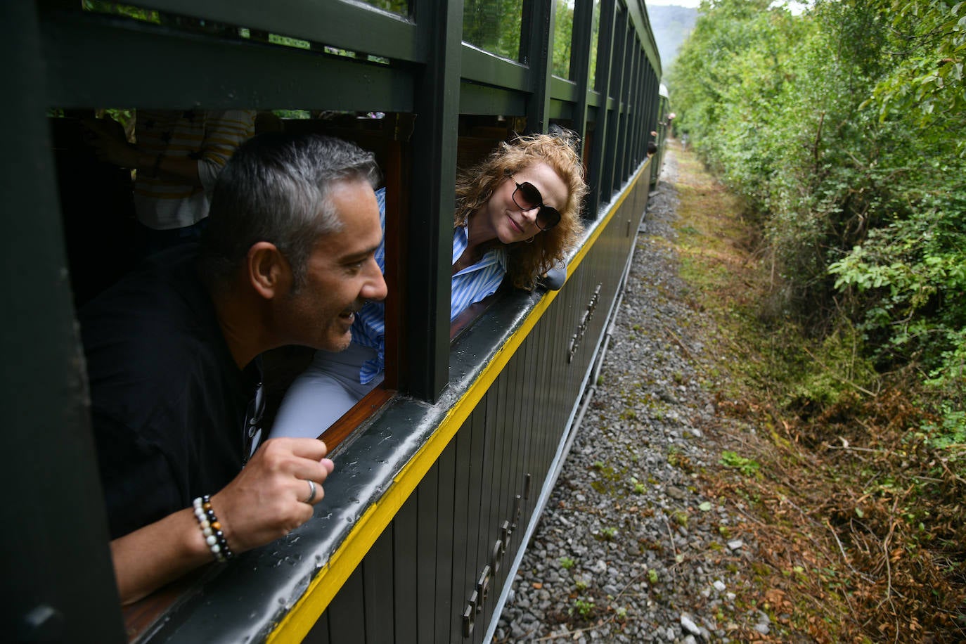 Las mejores imágenes del recorrido del tren de vapor entre Azpeitia y Lasao