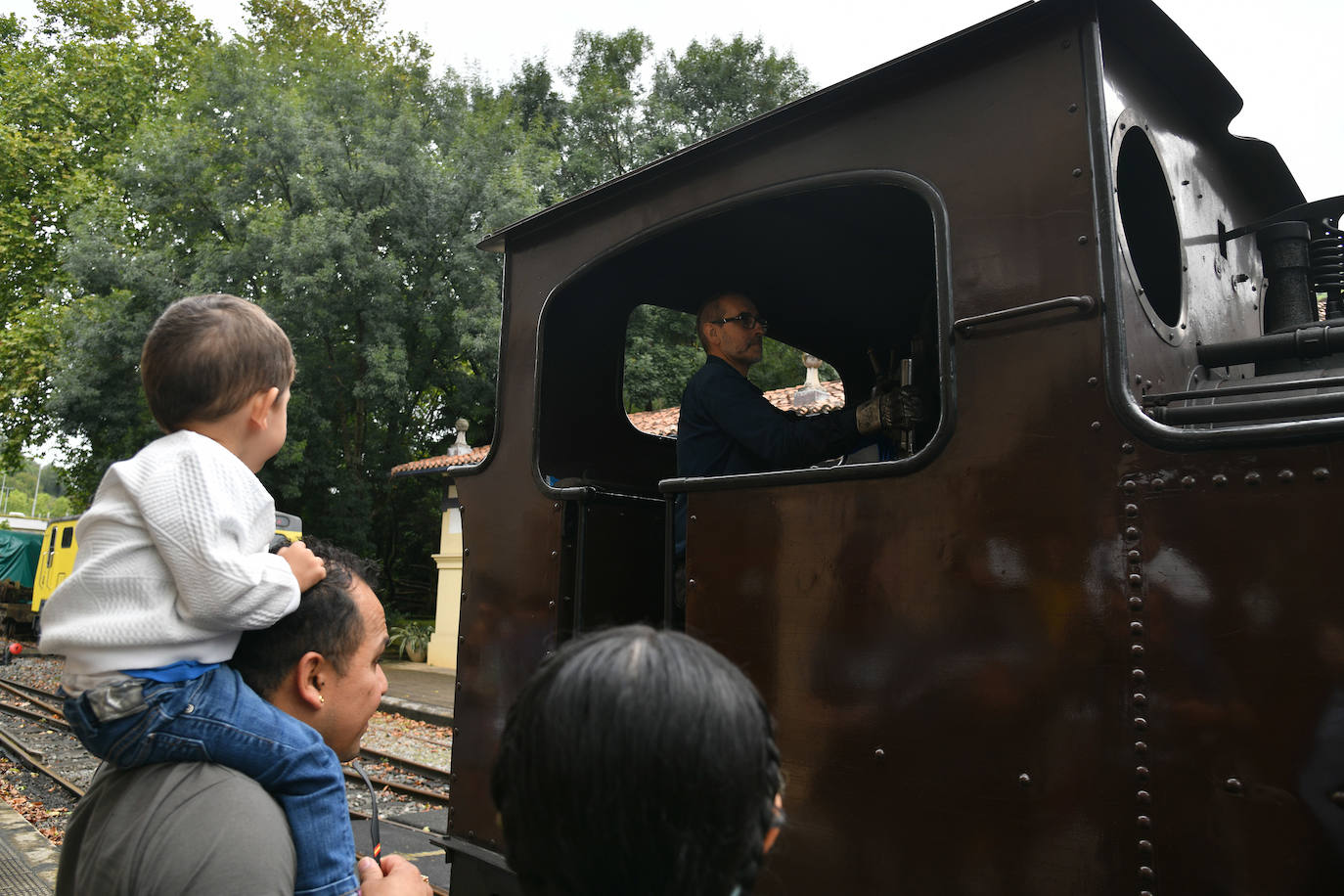 Las mejores imágenes del recorrido del tren de vapor entre Azpeitia y Lasao