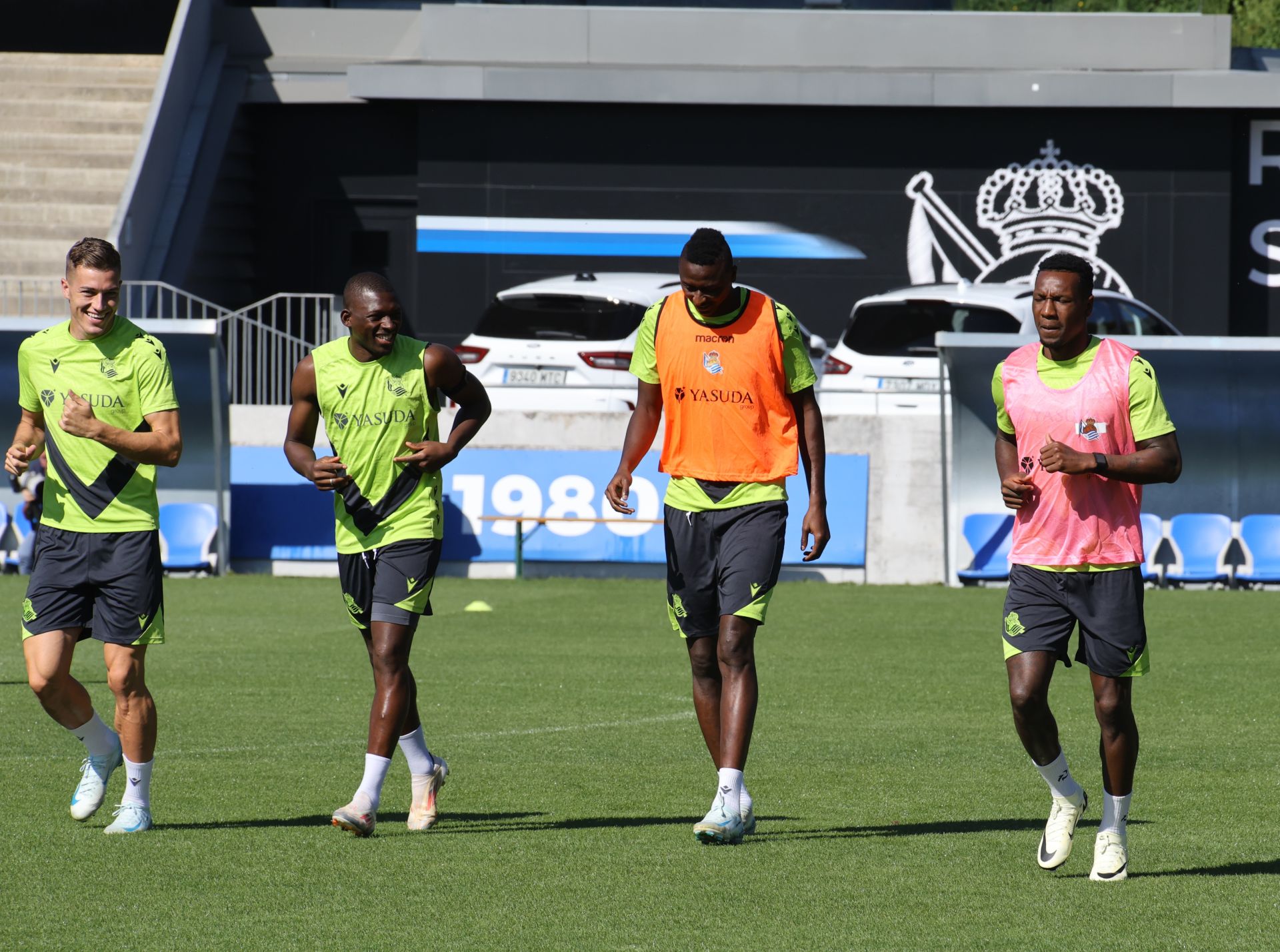 Imágenes del último entrenamiento de la Real Sociedad antes de recibir al Alavés