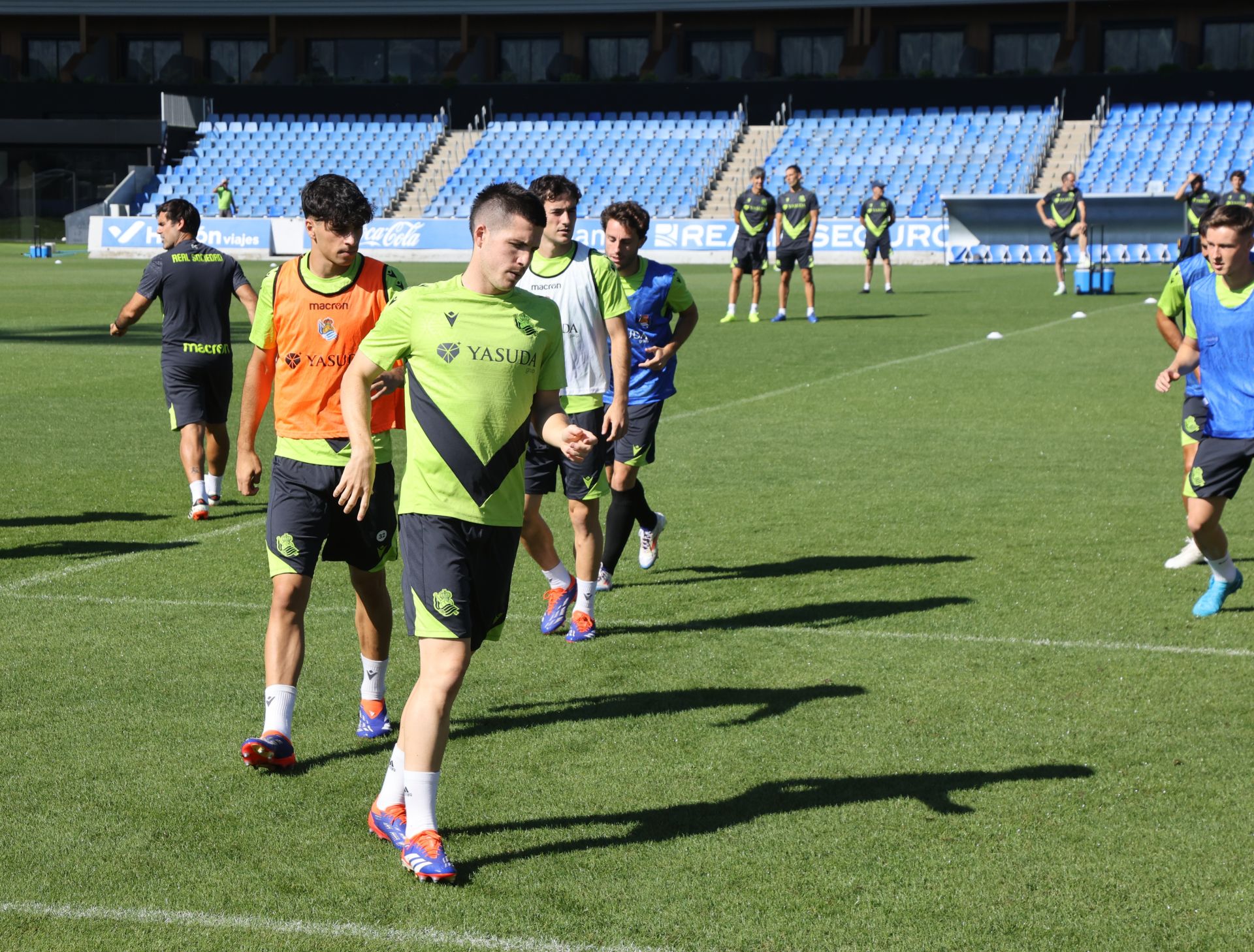 Imágenes del último entrenamiento de la Real Sociedad antes de recibir al Alavés