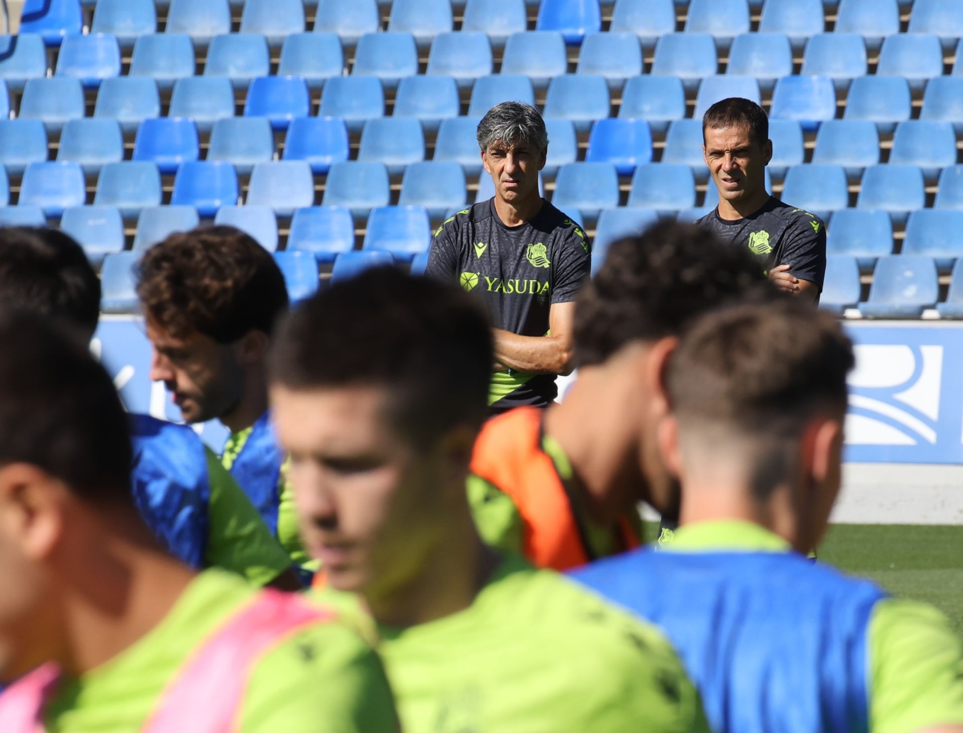 Imágenes del último entrenamiento de la Real Sociedad antes de recibir al Alavés