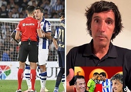 El hijo de José María Enríquez Negreira ha criticado en redes sociales la roja con la que Oyarzabal fue expulsado.