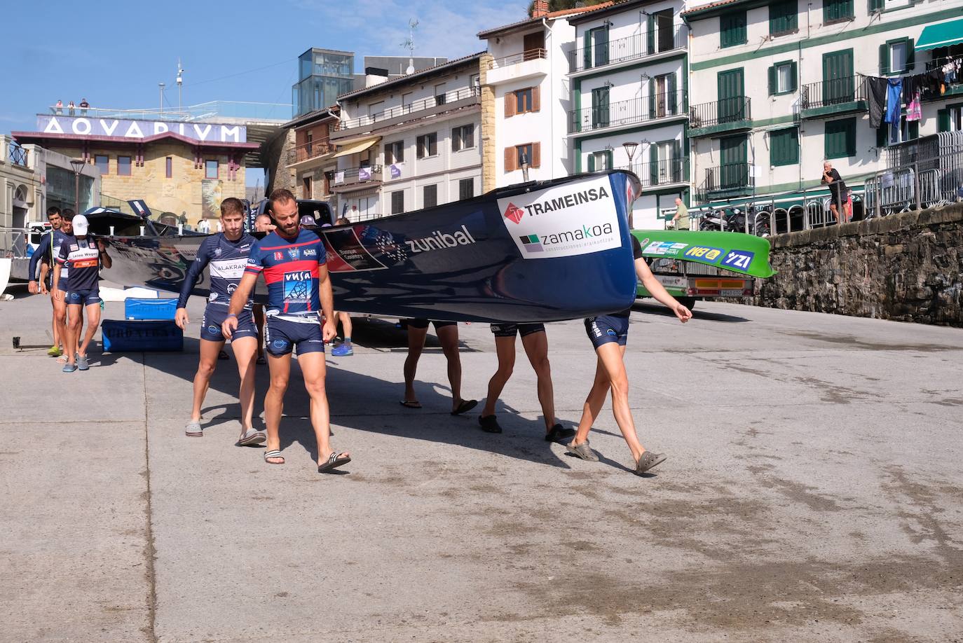 Las mejores fotos del entrenamiento de traineras a la víspera de la Bandera de La Concha