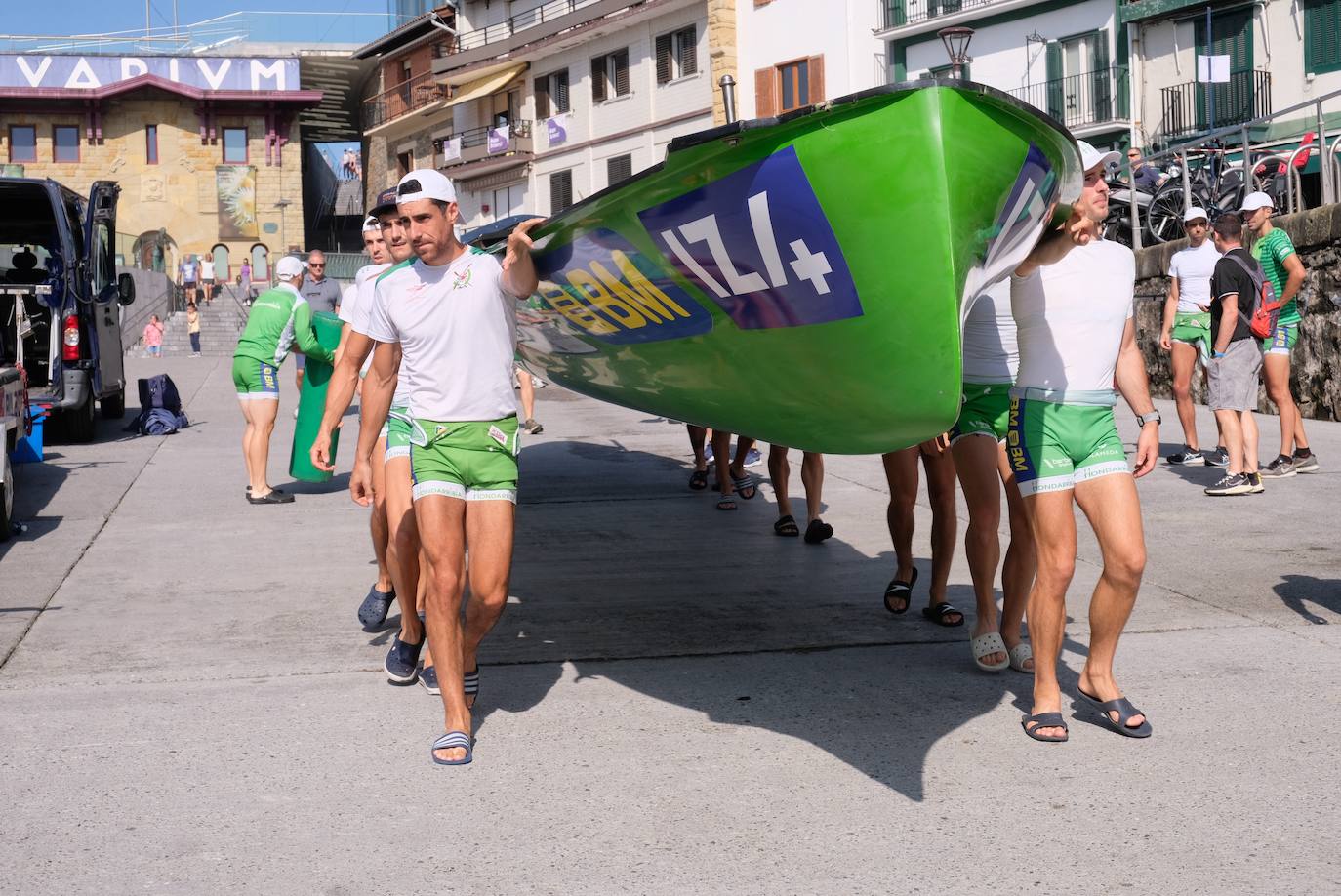 Las mejores fotos del entrenamiento de traineras a la víspera de la Bandera de La Concha