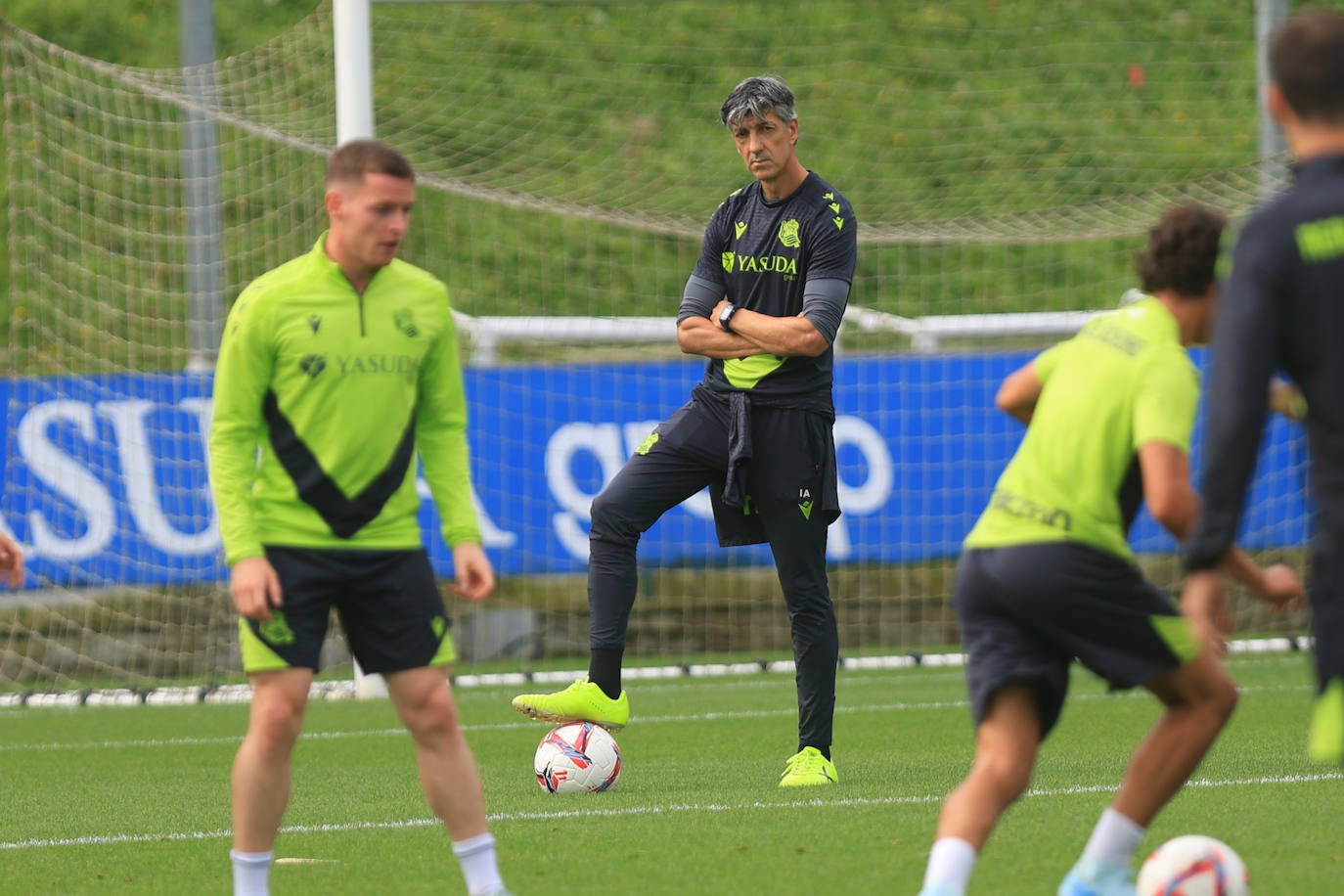 Las mejores imágenes del entrenamiento de la Real en Zubieta