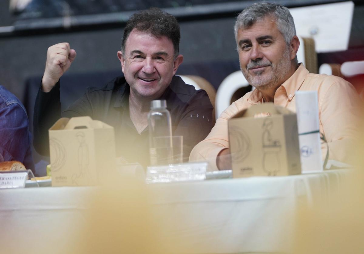 Martín Berasategui y Miguel Ángel Oliver disfrutaron de la cata.