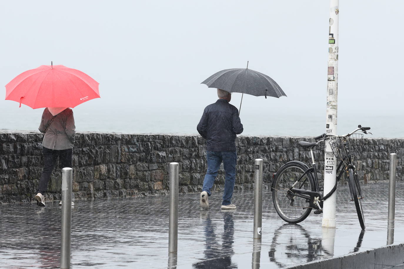 La lluvia se instala en Gipuzkoa