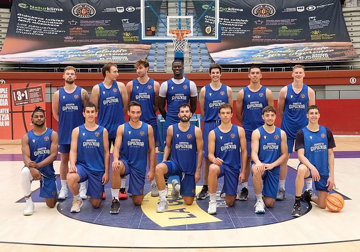 Plantilla del Gipuzkoa Basket que se presentó el pasado 29 de agosto.