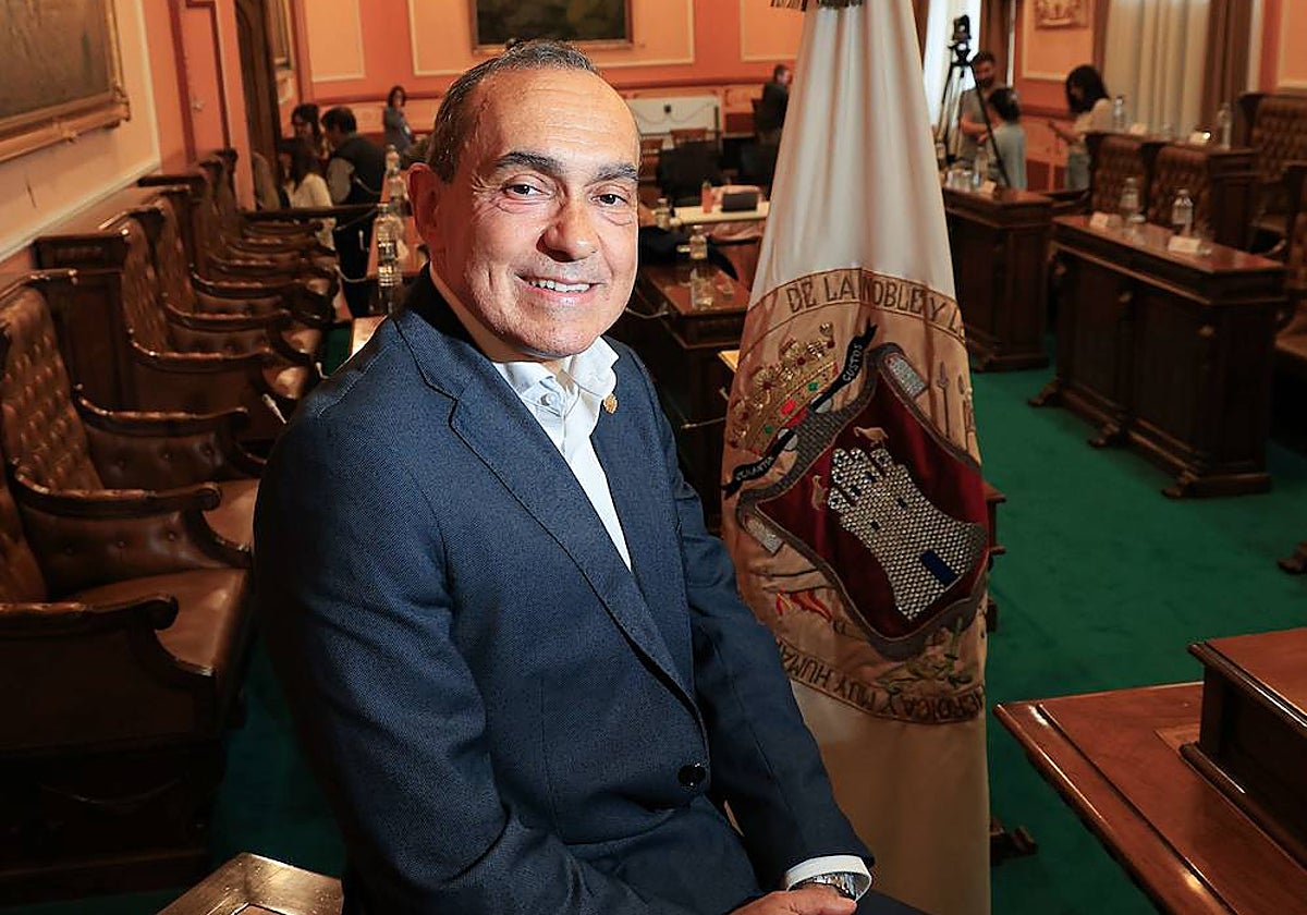 Miguel Ángel Páez, el pasado junio en su despedida como concejal de Irun.