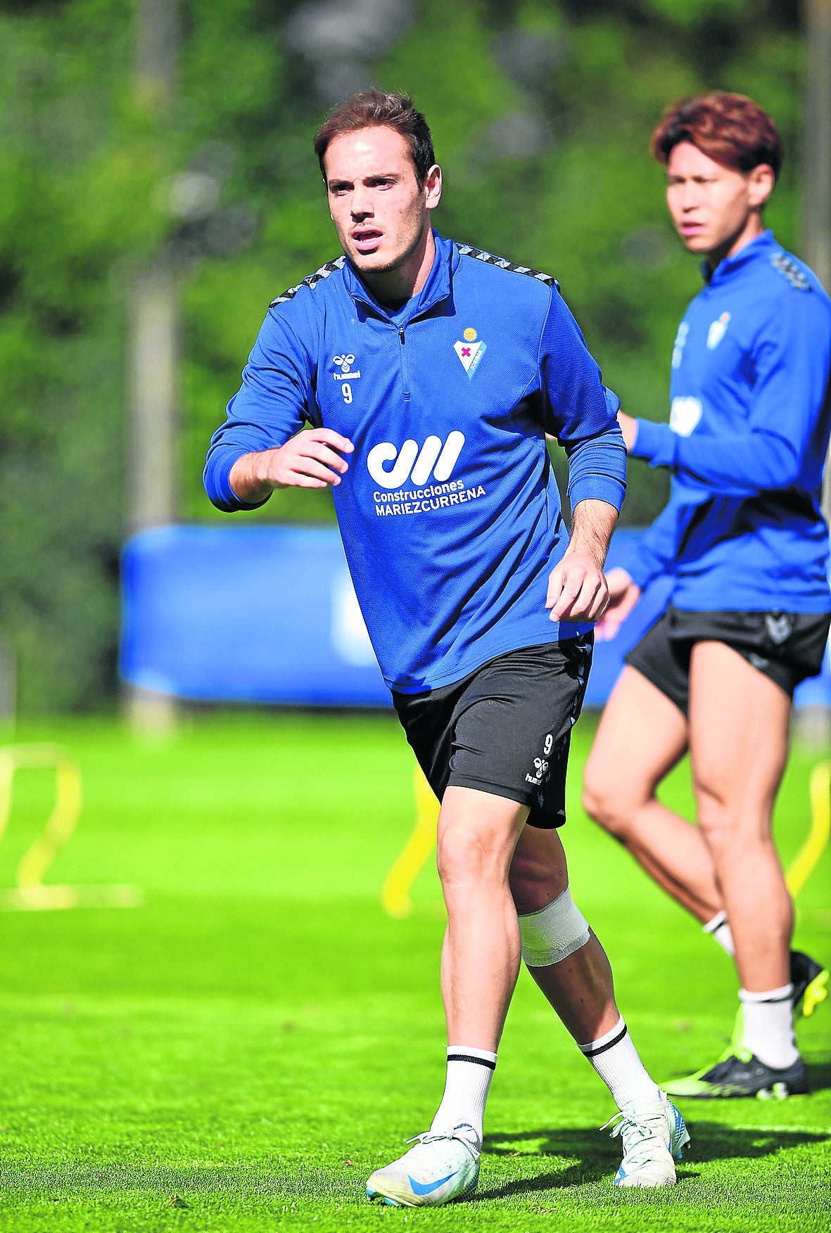 Bautista durante un entrenamiento en Atxabalpe.