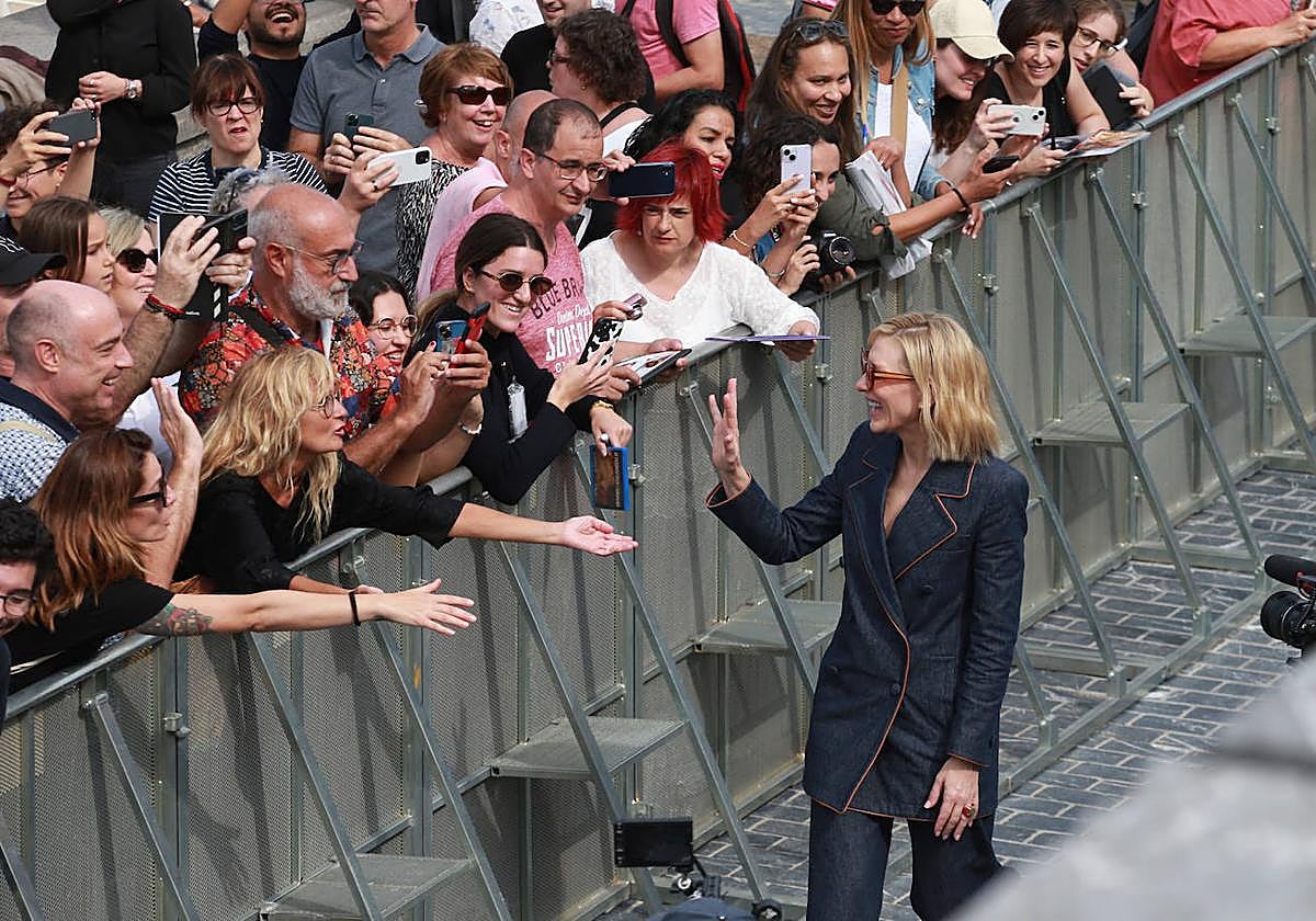 Así ha sido la llegada de Cate Blanchett a Donostia
