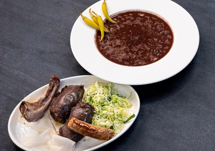 Receta de alubias de Tolosa de Roberto Ruiz