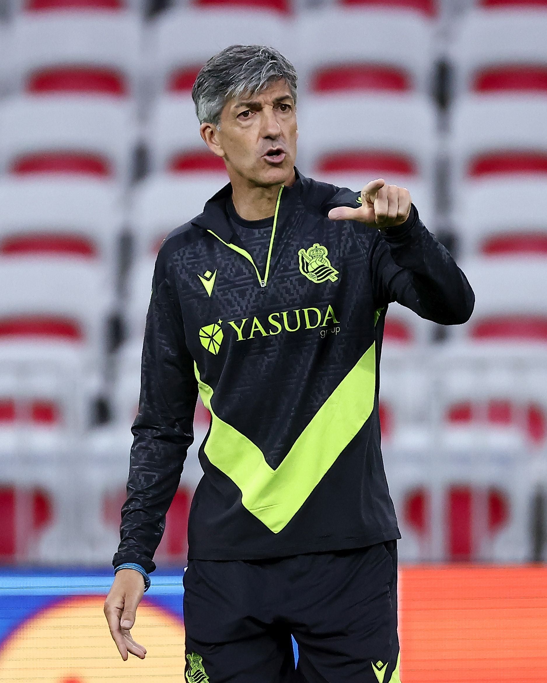 El entrenamiento de la Real en el Allianz Riviera