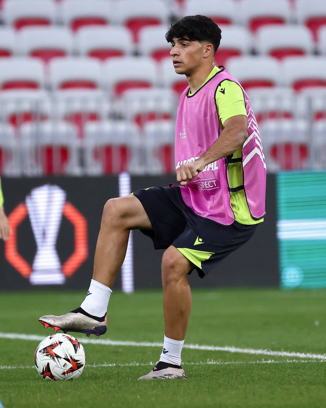 El entrenamiento de la Real en el Allianz Riviera