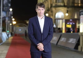 El director Sean Baker, en el photocall de anoche.