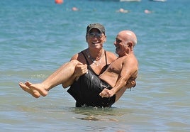 Bruce Springsteen y su baño con el teclista Roy Bittan en Ondarreta en 2009