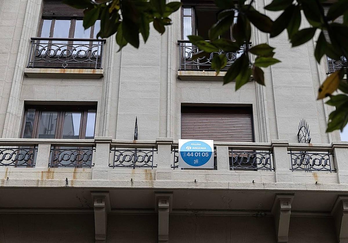 Vivienda en alquiler en San Sebastián.