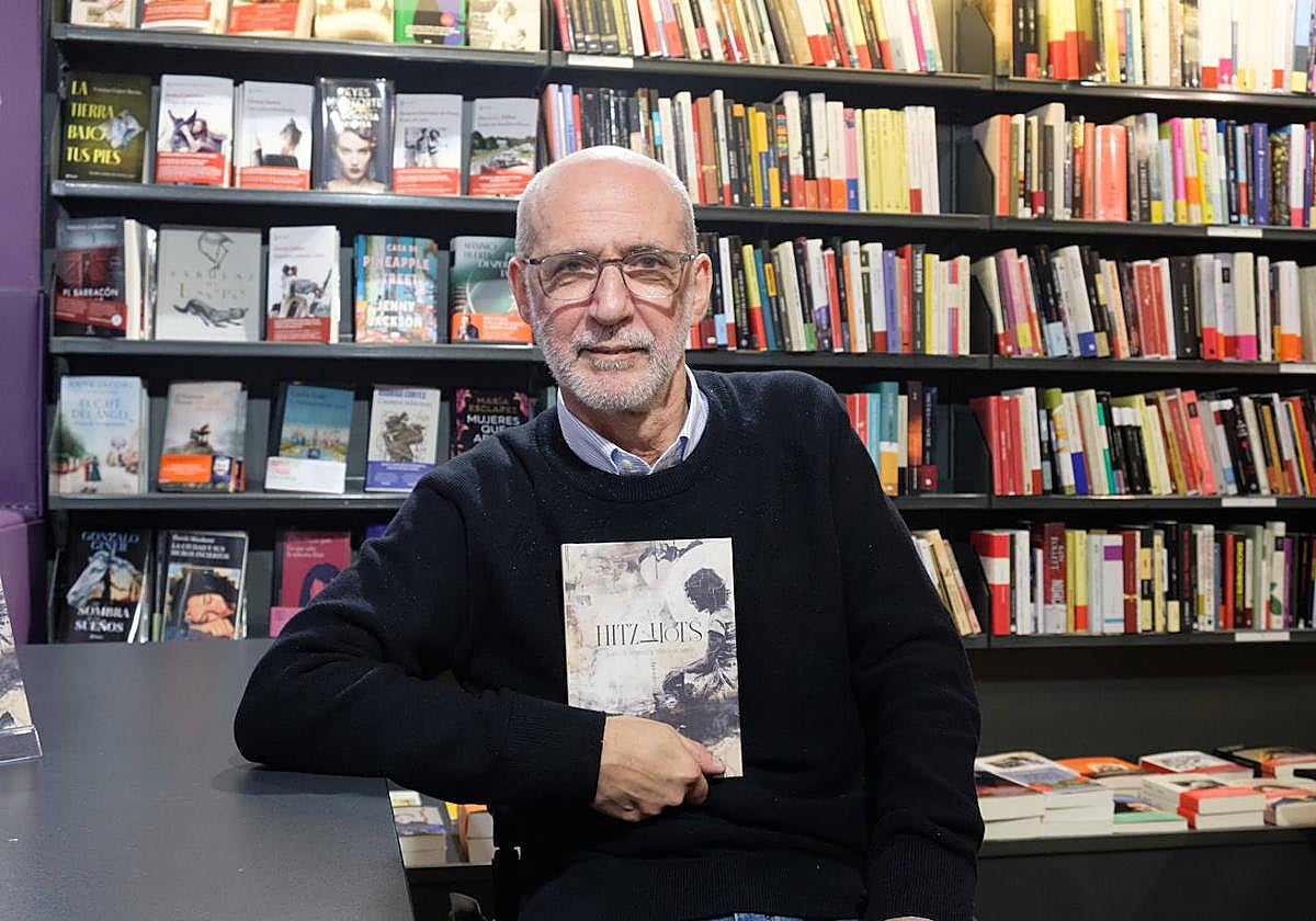 Karlos Gimenez, 'Hitzahots' disko-liburuaren aurkezpenean.