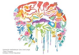 Cartel con motivo del Día del Daño Cerebral Adquirido, realizado con la ilustración de Josu.