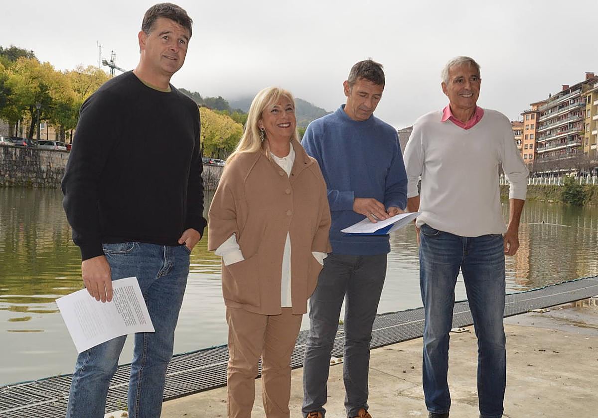 los alcaldes de Tolosa, Ibarra, Alkizu y Asteasu.