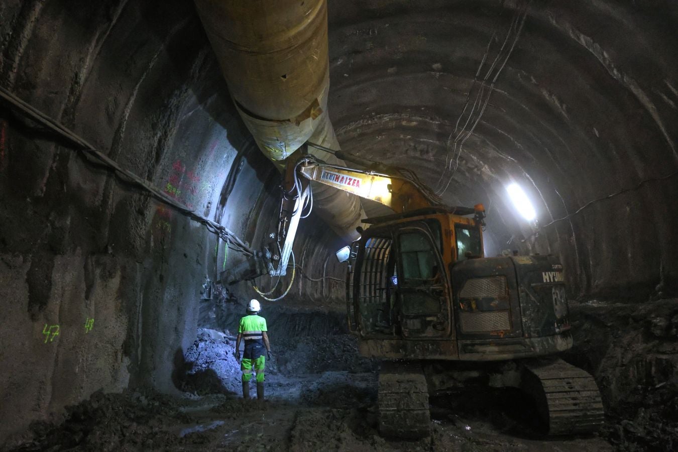 Así avanzan las obras del metro bajo San Sebastián