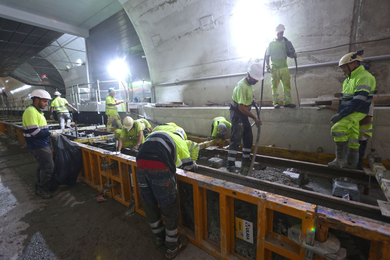 Así avanzan las obras del metro bajo San Sebastián