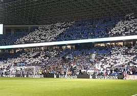 Fondo del Reale Arena desde donde recoge el informe de LaLiga que se lanzaron los cánticos ofensivos..